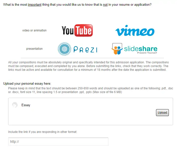 Exprésate. Esta categoría está dividida en dos pasos. Primer paso: Háblanos de ti.