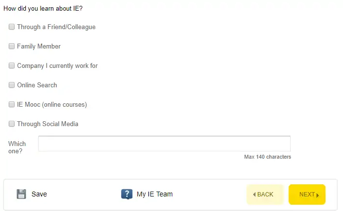 ¿Dónde has conocido IE?